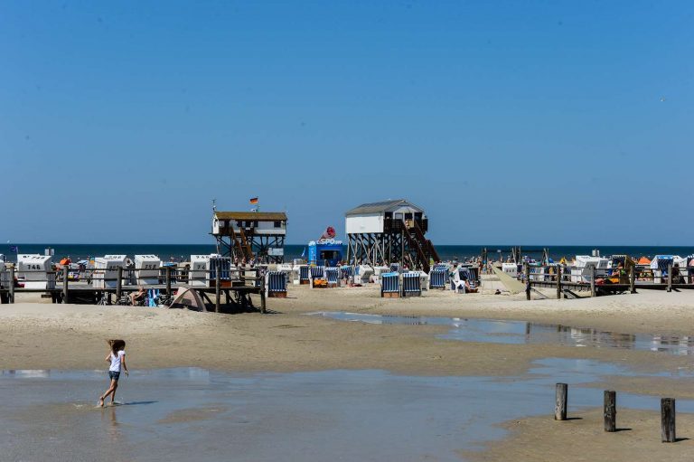 Viel los am Strand, mit viel Freiraum